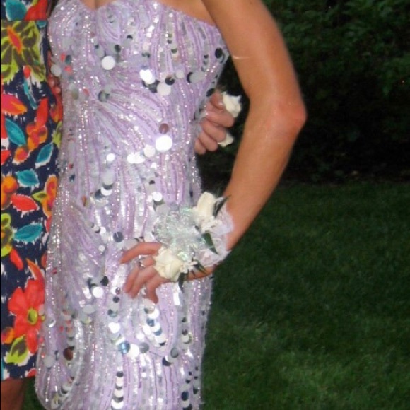 Sherry hill lavender dress - Picture 3 of 3